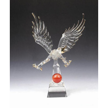 Startseite Decoartion K9 Kristallglas Tierfigur Transparent Adler